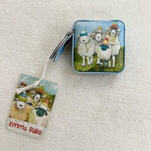 Emma Ball Happy Sheep Tape Measure 2” Portable NWT